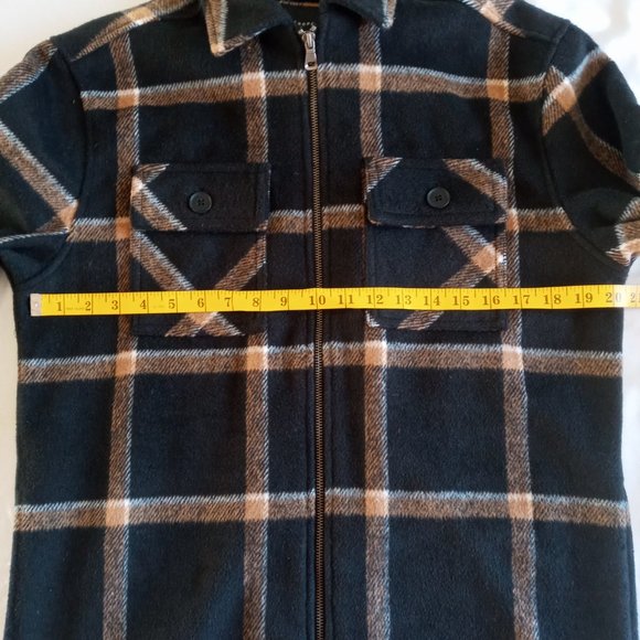 Aeropostale Plaid Zip-Up Shirt Jacket Size small runs bigger NWT - Picture 6 of 8
